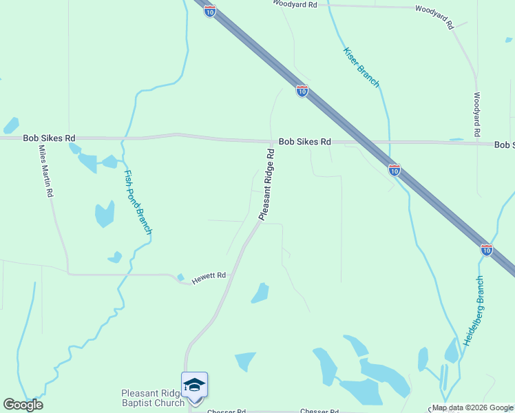 map of restaurants, bars, coffee shops, grocery stores, and more near 35 North Pleasant Drive in DeFuniak Springs