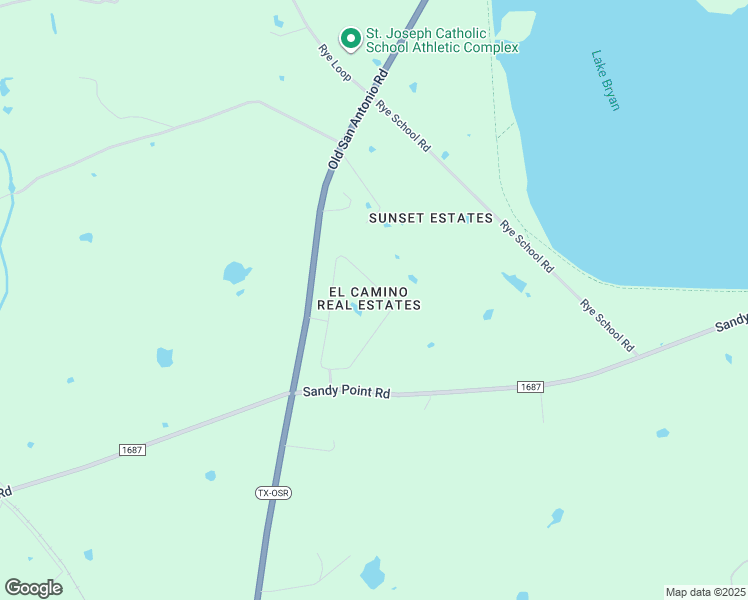 map of restaurants, bars, coffee shops, grocery stores, and more near 4473 Conquistador Circle in Bryan