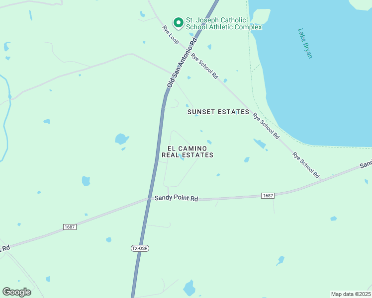 map of restaurants, bars, coffee shops, grocery stores, and more near 4473 Conquistador Cir in Bryan