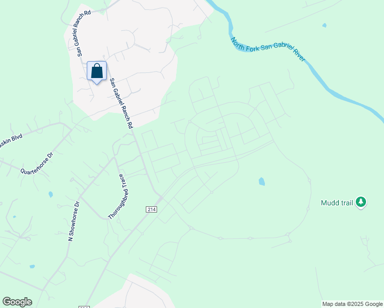 map of restaurants, bars, coffee shops, grocery stores, and more near 206 Lariat Loop in Liberty Hill