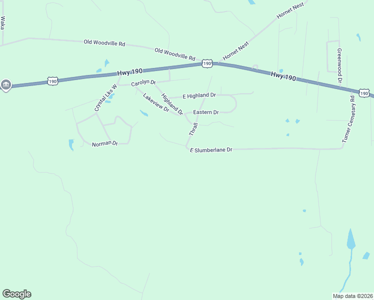 map of restaurants, bars, coffee shops, grocery stores, and more near East Slumberlane Drive in Livingston