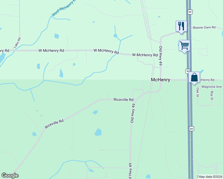 map of restaurants, bars, coffee shops, grocery stores, and more near 563 Riceville Road in McHenry