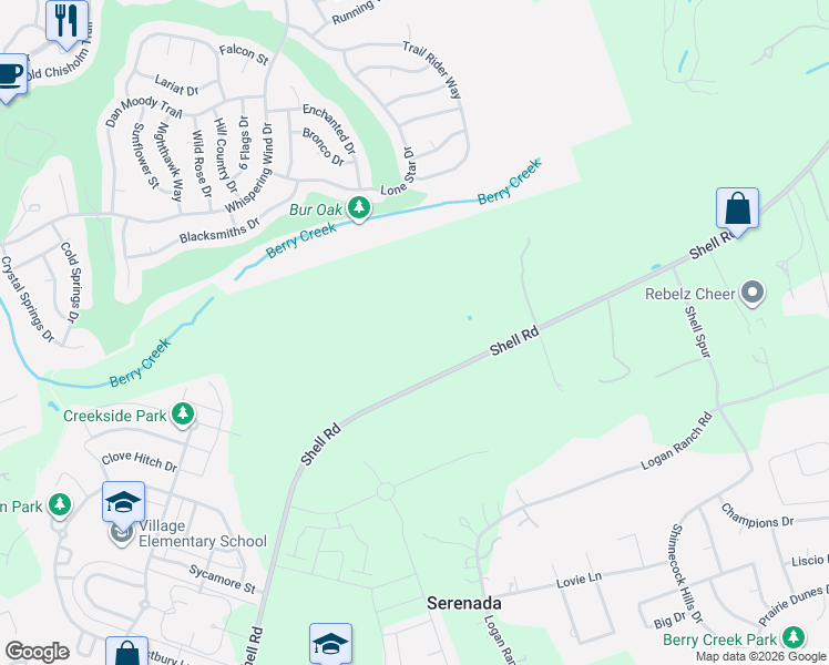 map of restaurants, bars, coffee shops, grocery stores, and more near 1902 Hammock Road in Georgetown