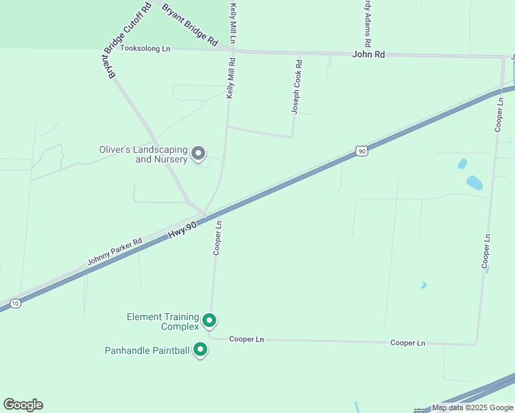 map of restaurants, bars, coffee shops, grocery stores, and more near 224 US 90 in Holt