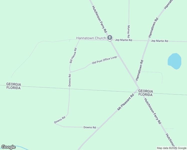 map of restaurants, bars, coffee shops, grocery stores, and more near 145 Old Post Office Loop in Bainbridge