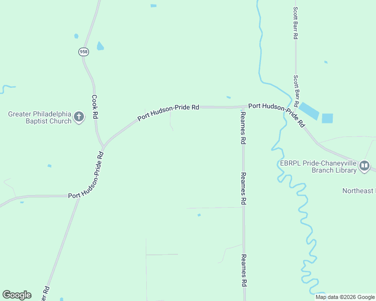 map of restaurants, bars, coffee shops, grocery stores, and more near 12748 Port Hudson-Pride Road in Zachary