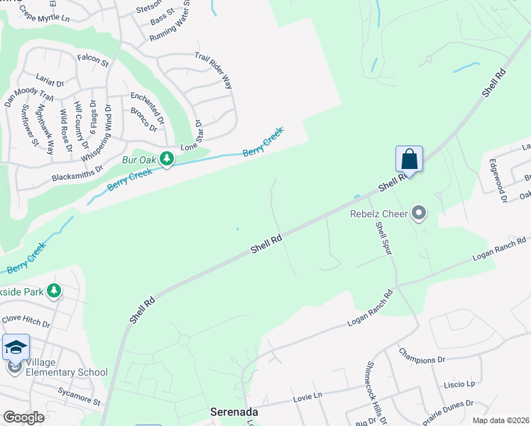 map of restaurants, bars, coffee shops, grocery stores, and more near 2000 Shell Rd in Georgetown