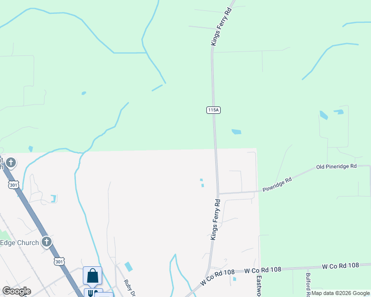 map of restaurants, bars, coffee shops, grocery stores, and more near 37652 Kings Ferry Road in Hilliard