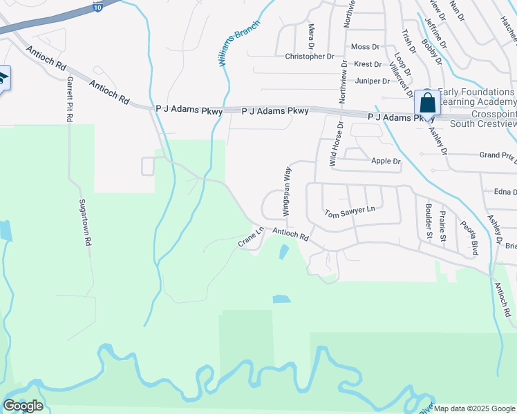 map of restaurants, bars, coffee shops, grocery stores, and more near 749 Majestic Drive in Crestview
