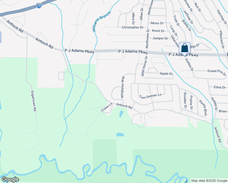 map of restaurants, bars, coffee shops, grocery stores, and more near 759 Majestic Drive in Crestview