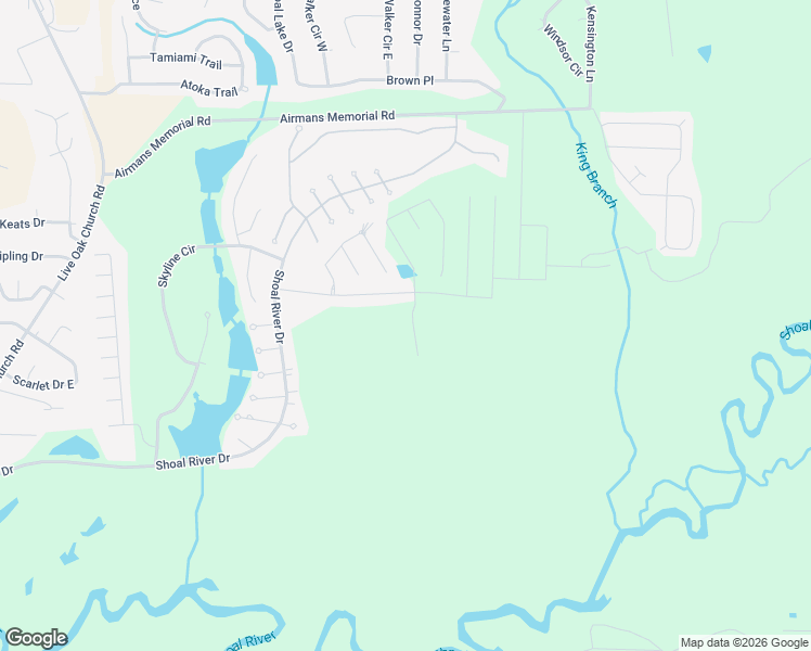 map of restaurants, bars, coffee shops, grocery stores, and more near 2910 Chancery Lane in Crestview