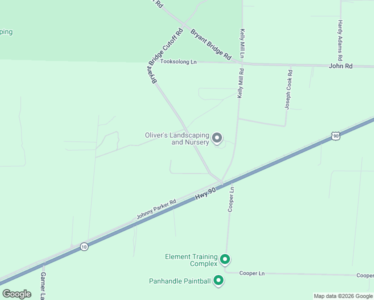 map of restaurants, bars, coffee shops, grocery stores, and more near 4530 Bryant Bridge Cutoff Road in Holt