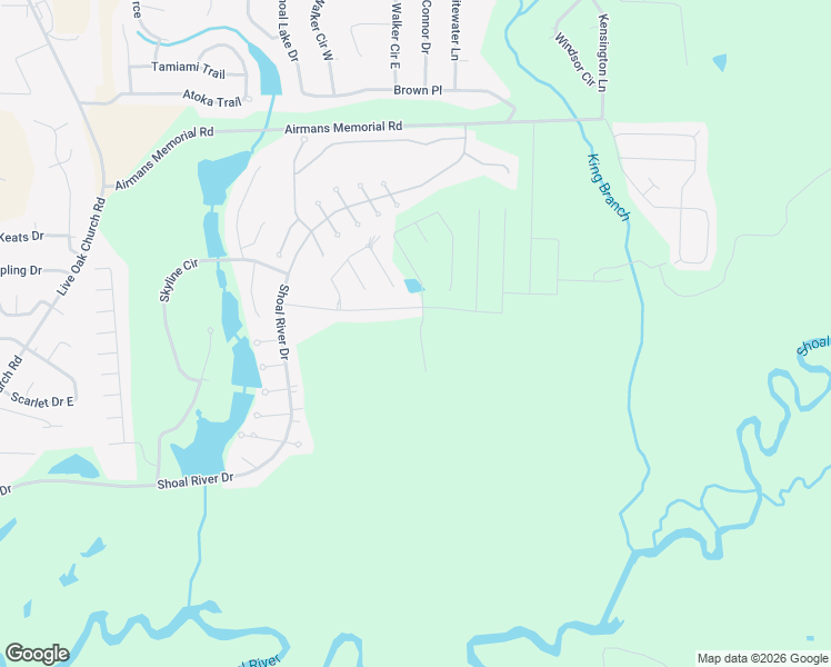 map of restaurants, bars, coffee shops, grocery stores, and more near 2910 Chancery Lane in Crestview