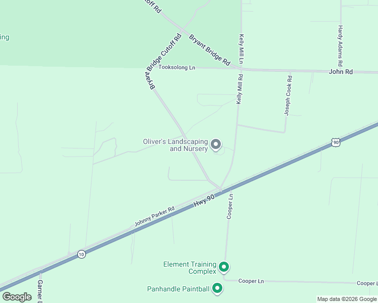 map of restaurants, bars, coffee shops, grocery stores, and more near 4530 Bryant Bridge Cutoff Road in Holt