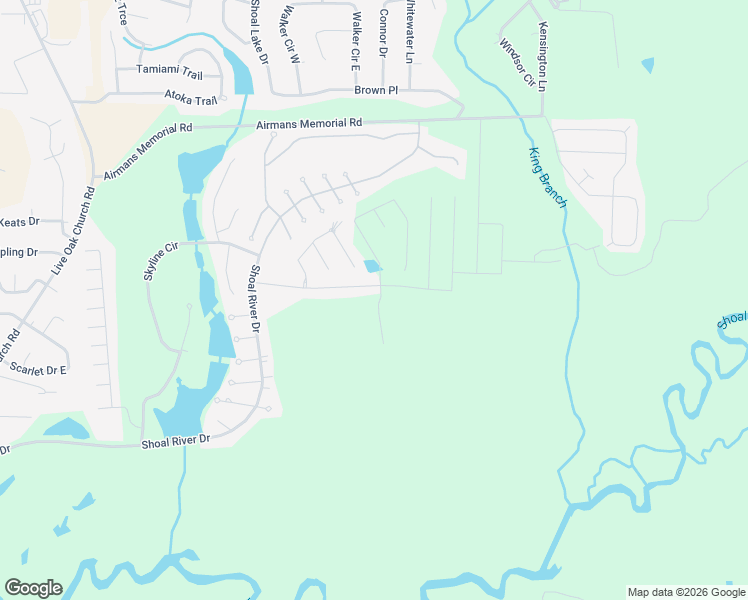 map of restaurants, bars, coffee shops, grocery stores, and more near 2910 Chancery Lane in Crestview