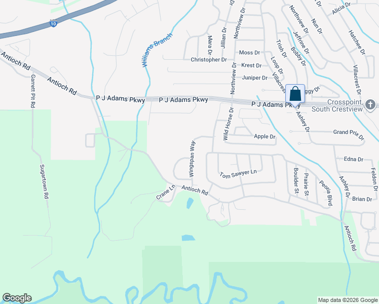 map of restaurants, bars, coffee shops, grocery stores, and more near 701 Majestic Drive in Crestview