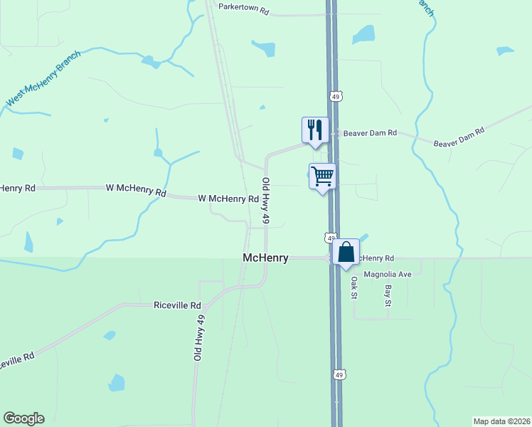 map of restaurants, bars, coffee shops, grocery stores, and more near in McHenry