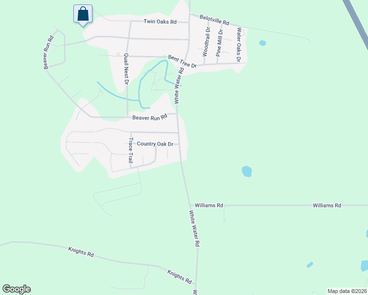 map of restaurants, bars, coffee shops, grocery stores, and more near 4425 White Water Road in Valdosta
