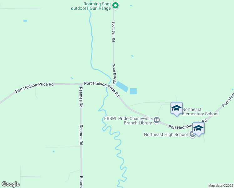 map of restaurants, bars, coffee shops, grocery stores, and more near 13801 Port Hudson-Pride Road in East Baton Rouge Parish
