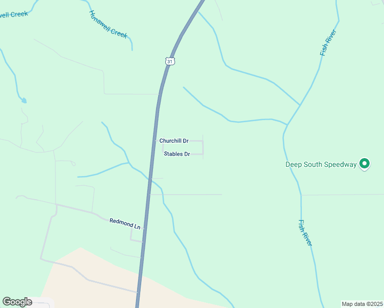 map of restaurants, bars, coffee shops, grocery stores, and more near 33087 Stables Drive in Spanish Fort