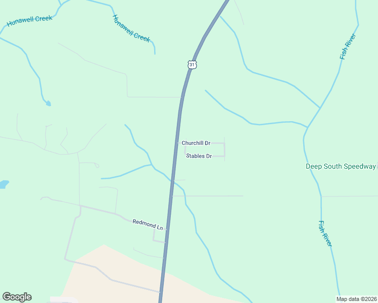 map of restaurants, bars, coffee shops, grocery stores, and more near 33260 Stables Drive in Spanish Fort