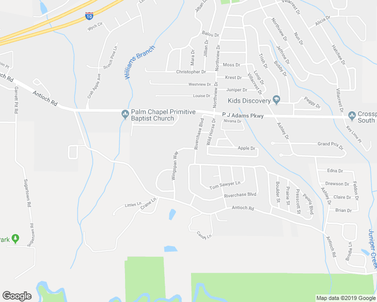 map of restaurants, bars, coffee shops, grocery stores, and more near 502 Wingspan Way in Crestview