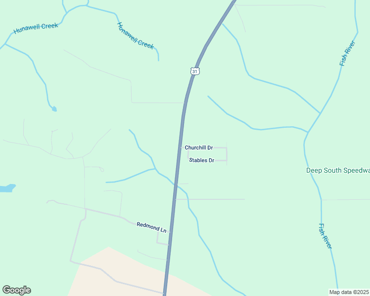 map of restaurants, bars, coffee shops, grocery stores, and more near 33260 Stables Drive in Spanish Fort