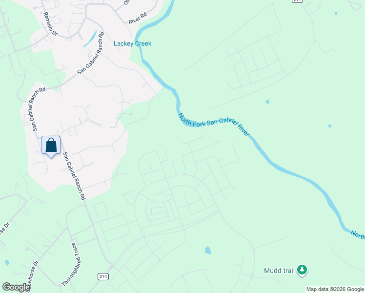 map of restaurants, bars, coffee shops, grocery stores, and more near 209 North River Way in Liberty Hill