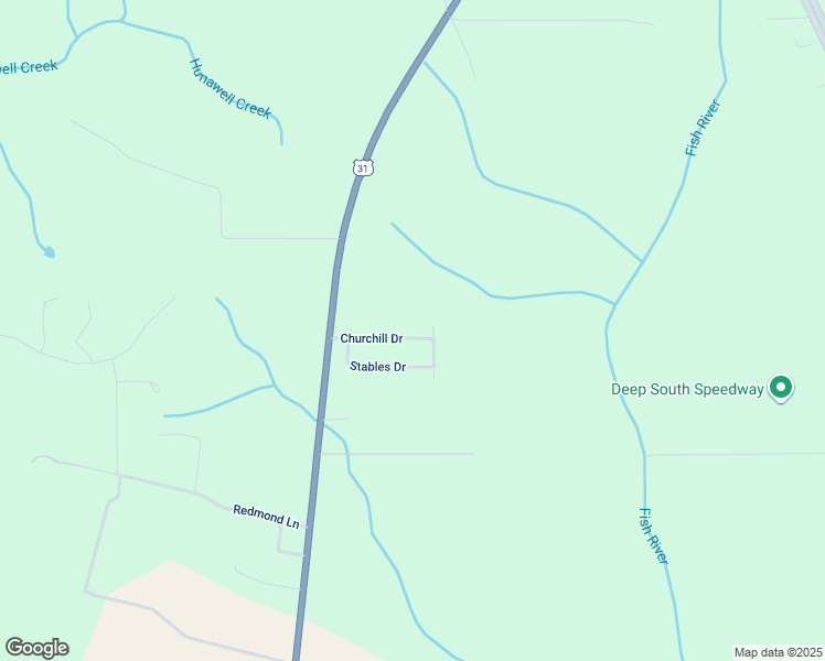 map of restaurants, bars, coffee shops, grocery stores, and more near 12932 Churchill Drive in Spanish Fort