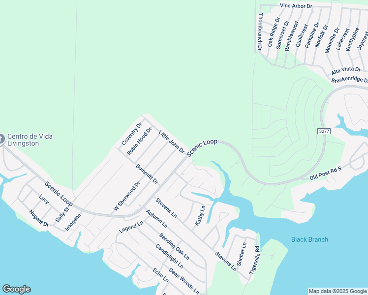 map of restaurants, bars, coffee shops, grocery stores, and more near 178 Little John Drive in Livingston