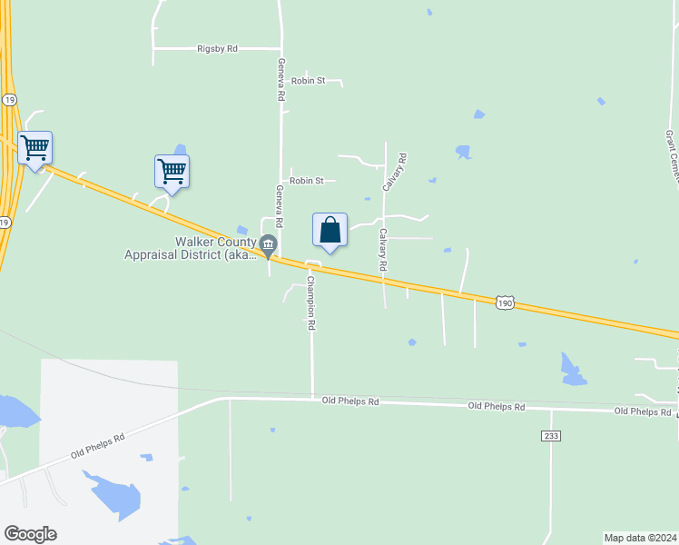 map of restaurants, bars, coffee shops, grocery stores, and more near 1202 U.S. 190 in Huntsville