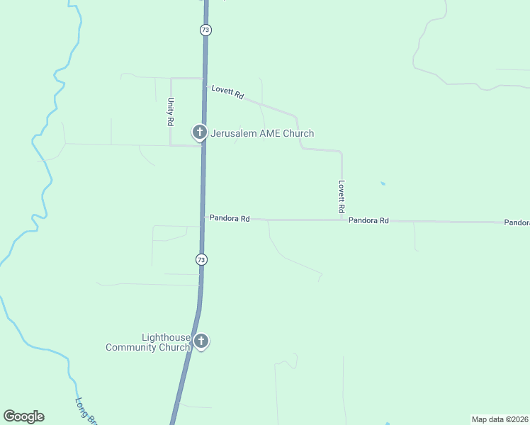 map of restaurants, bars, coffee shops, grocery stores, and more near 4444 Pandora Road in Marianna