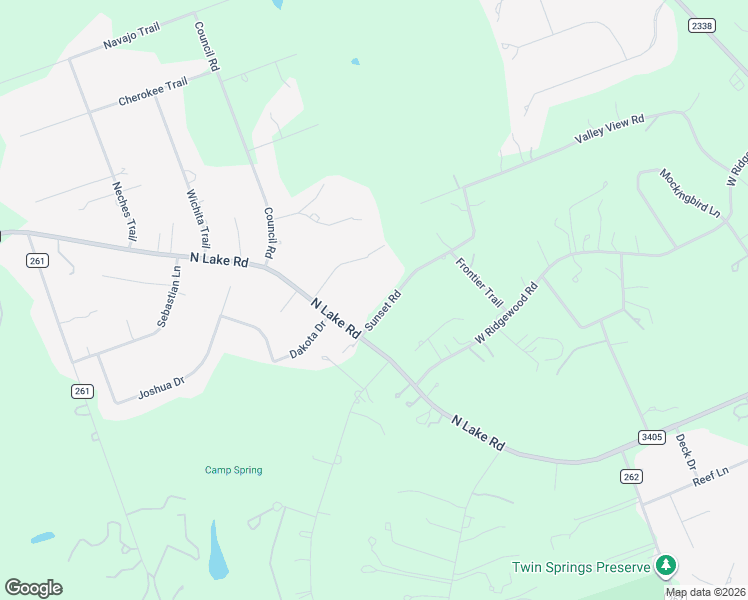 map of restaurants, bars, coffee shops, grocery stores, and more near 106 Sunset Road in Georgetown