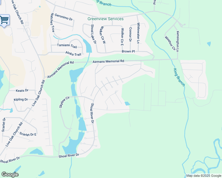 map of restaurants, bars, coffee shops, grocery stores, and more near 2938 Chancel Avenue in Crestview