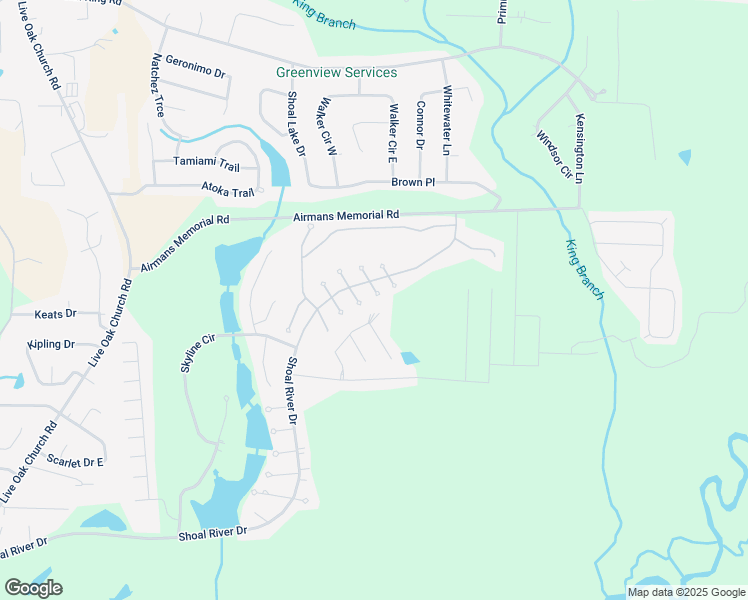 map of restaurants, bars, coffee shops, grocery stores, and more near 2950 Chantry Circle in Crestview