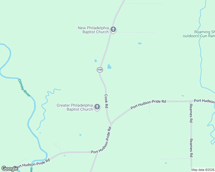 map of restaurants, bars, coffee shops, grocery stores, and more near 124680 Cook Road in Slaughter