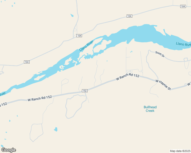 map of restaurants, bars, coffee shops, grocery stores, and more near 12041 West Ranch Road 152 in Llano