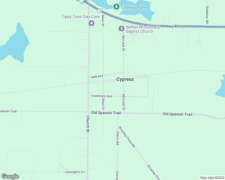 map of restaurants, bars, coffee shops, grocery stores, and more near in Cypress