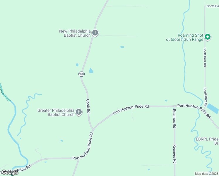map of restaurants, bars, coffee shops, grocery stores, and more near 12655 Port Hudson-Pride Road in Zachary