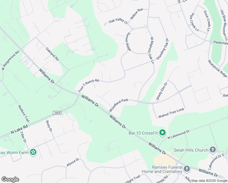 map of restaurants, bars, coffee shops, grocery stores, and more near 106 Shady Grove in Georgetown