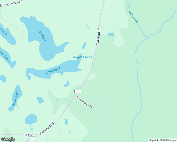 map of restaurants, bars, coffee shops, grocery stores, and more near 2908 R M Ward Road in Ponce de Leon