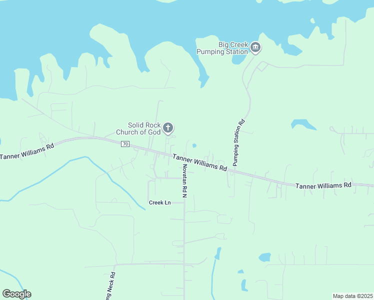 map of restaurants, bars, coffee shops, grocery stores, and more near 11290 Tanner Williams Road in Mobile
