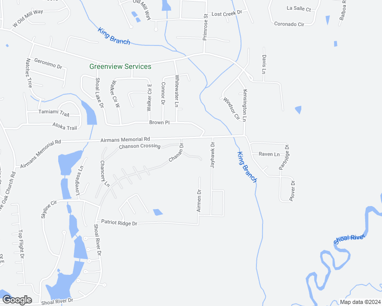 map of restaurants, bars, coffee shops, grocery stores, and more near 4672 Chanteuse Parkway in Crestview