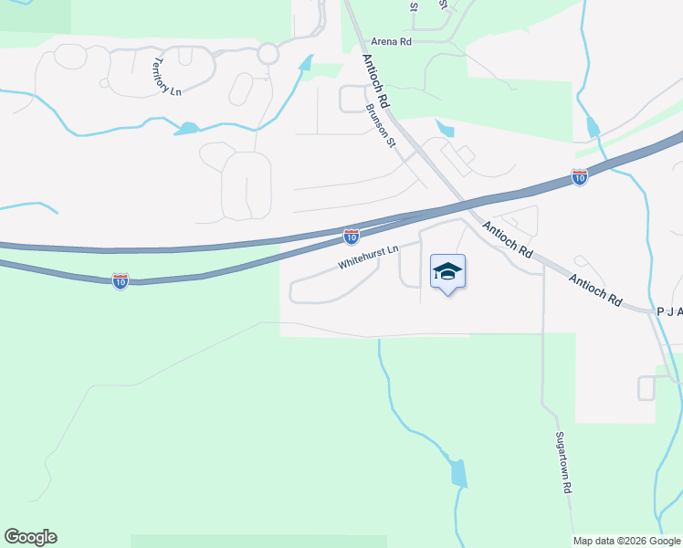 map of restaurants, bars, coffee shops, grocery stores, and more near 5131 Whitehurst Lane in Crestview