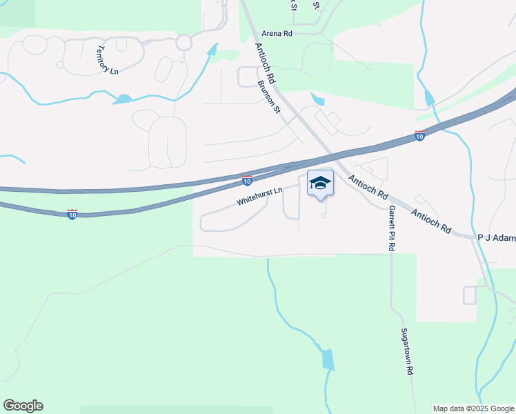 map of restaurants, bars, coffee shops, grocery stores, and more near 5200 Whitehurst Lane in Crestview