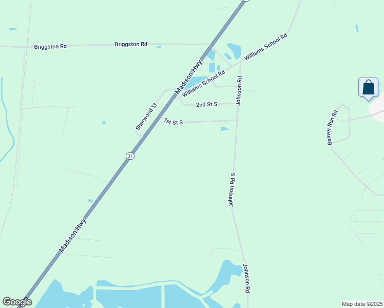 map of restaurants, bars, coffee shops, grocery stores, and more near 4286 Johnson Road South in Valdosta