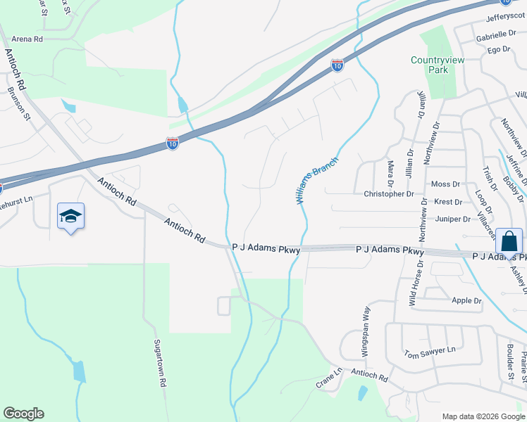 map of restaurants, bars, coffee shops, grocery stores, and more near 118 Crab Apple Avenue in Crestview