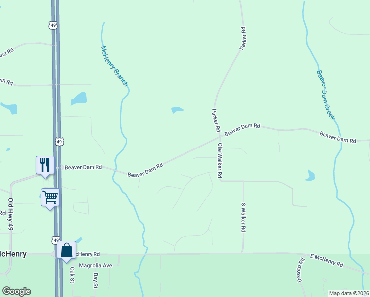 map of restaurants, bars, coffee shops, grocery stores, and more near 111 Beaver Dam Rd in McHenry