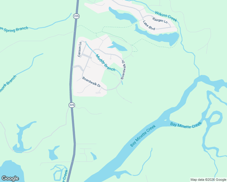 map of restaurants, bars, coffee shops, grocery stores, and more near 33545 Alder Creek in Spanish Fort