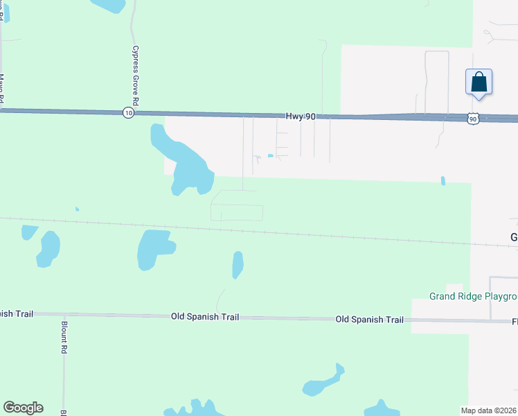 map of restaurants, bars, coffee shops, grocery stores, and more near 6587 Grande Oak Loop in Grand Ridge